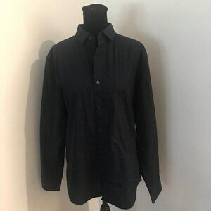 ARMANI EXCHANGE 2014 Black Cotton Lycra Button Long Sleeve Shirt Men's Small